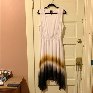 Simply Vera Vera Wang Asymmetrical White Sundress